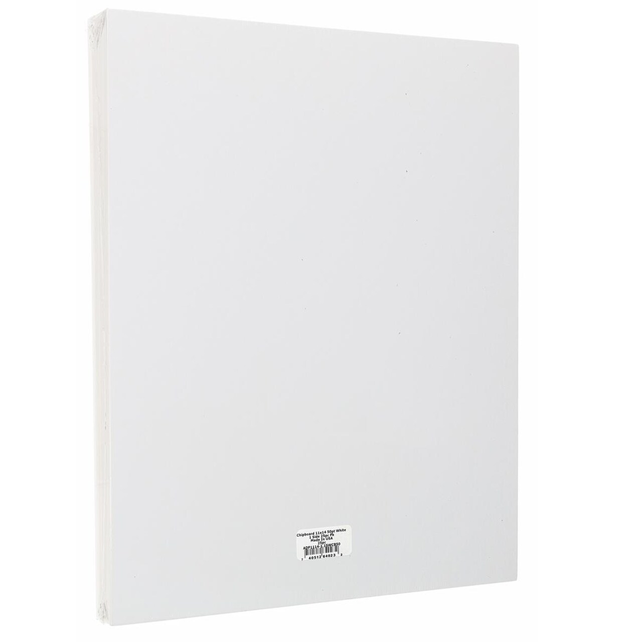Accent Design Paper Accents Chipboard Sheets - 11x14 in, 50pt Thick, White One Side, Kraft Back - 25 Pack for Bookbinding, Die Cutting, Backing Boards & Craft Projects